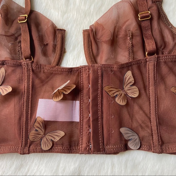 Brown Butterfly Corset - Picture 2 of 4